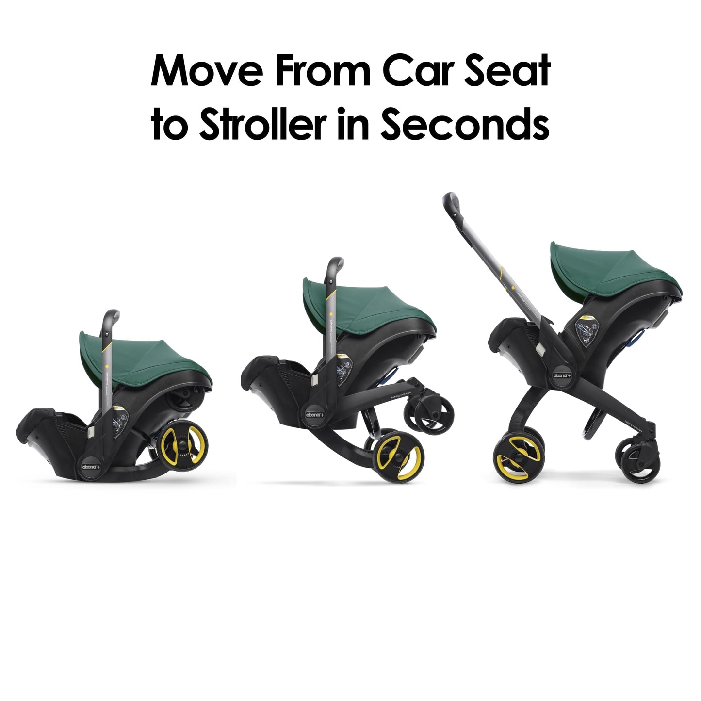 Doona Car Seat & Stroller, Nitro Black - All-in-One Travel System