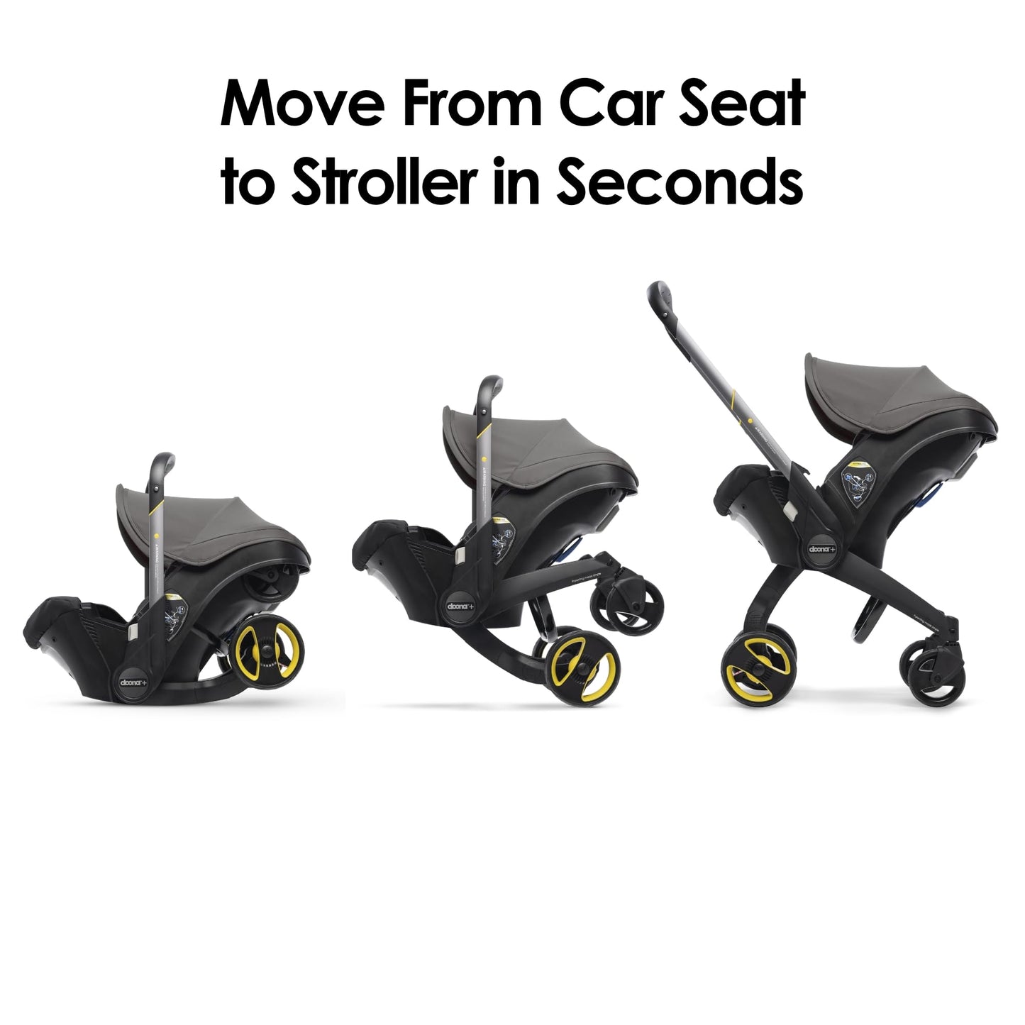 Doona Car Seat & Stroller, Nitro Black - All-in-One Travel System