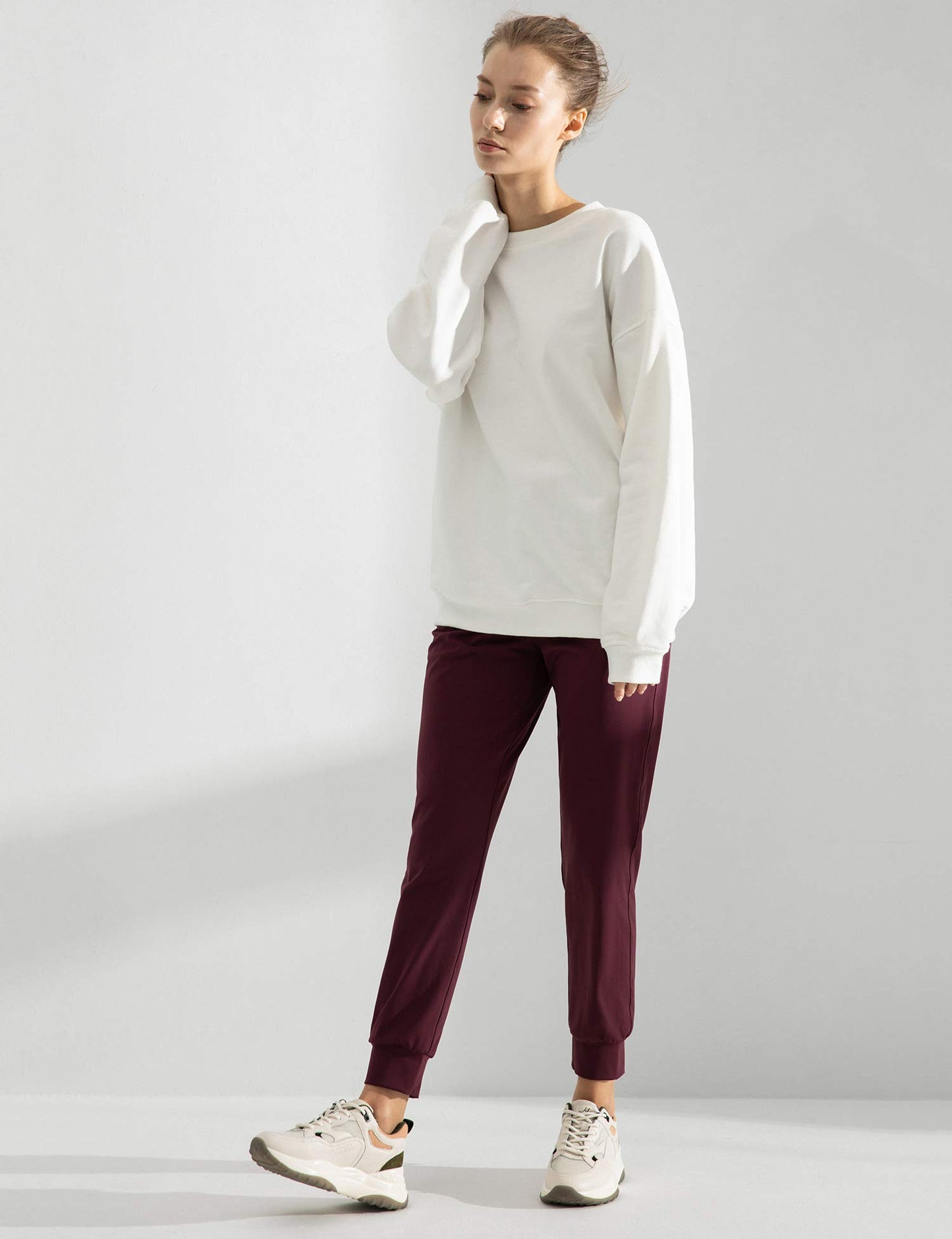 AJISAI Women's Joggers Pants Drawstring Running Sweatpants with Pockets Lounge Wear
