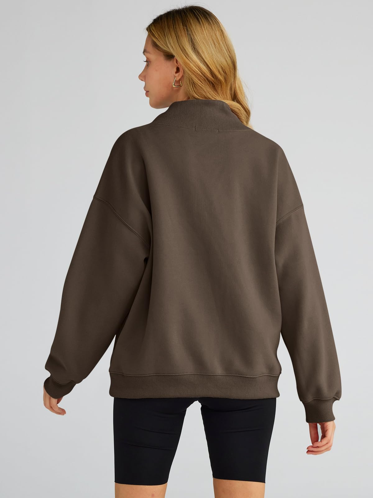 Trendy Queen Womens Oversized Sweatshirts Turtleneck Pullover Long Sleeve Hoodies Tops Fall Outfits 2024 Clothes