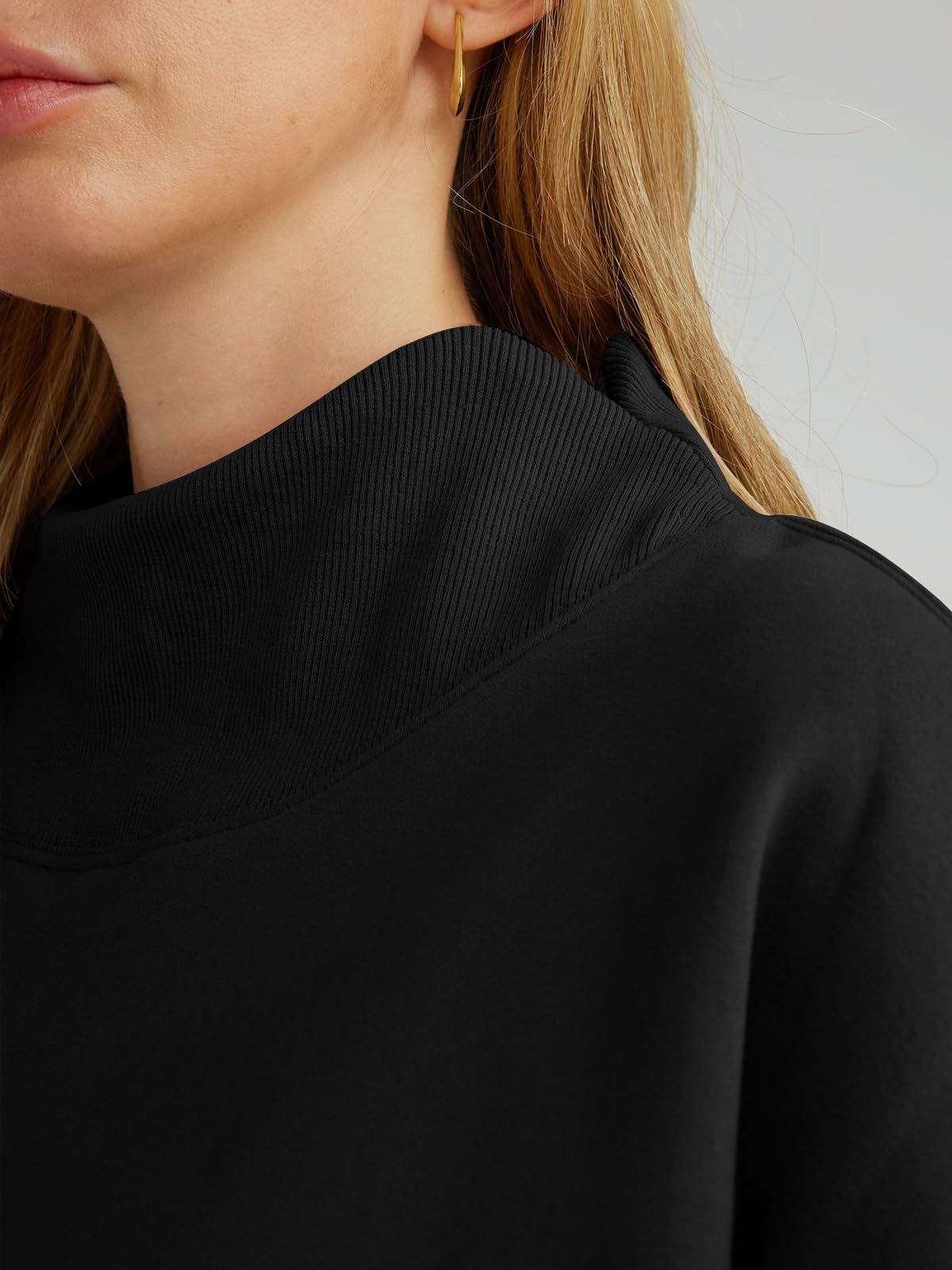 Trendy Queen Womens Oversized Sweatshirts Turtleneck Pullover Long Sleeve Hoodies Tops Fall Outfits 2024 Clothes