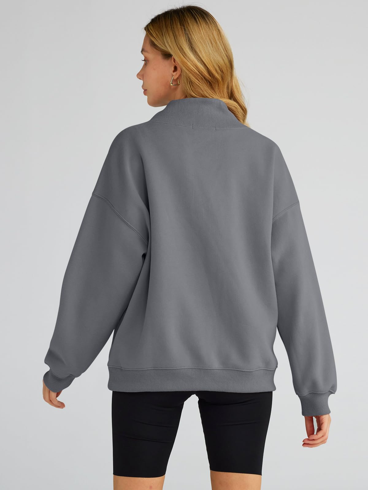 Trendy Queen Womens Oversized Sweatshirts Turtleneck Pullover Long Sleeve Hoodies Tops Fall Outfits 2024 Clothes