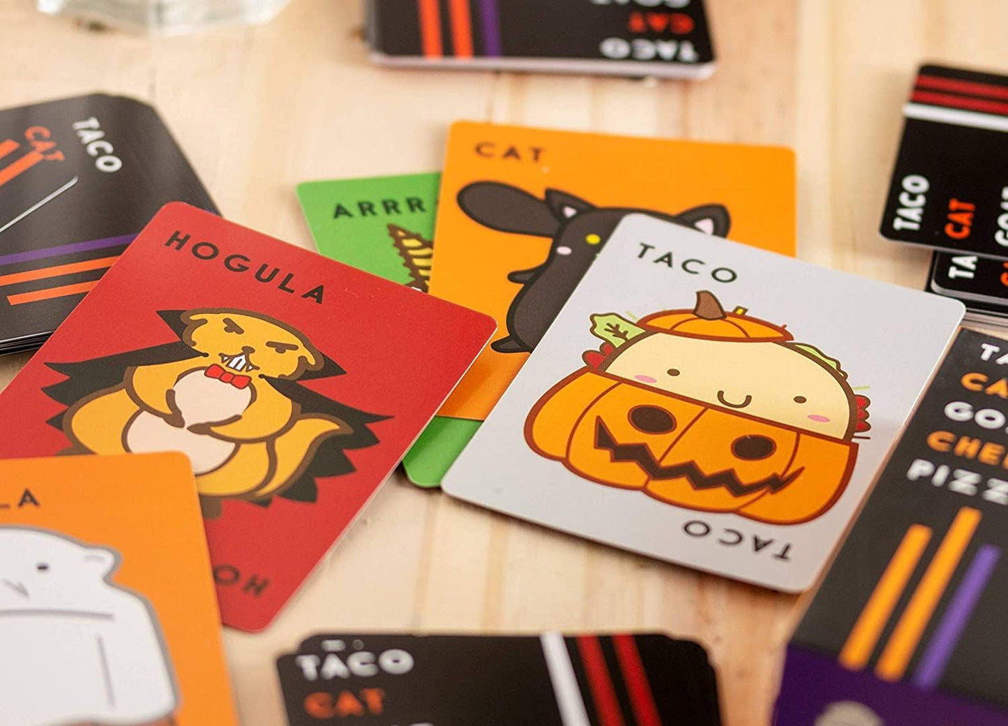 Taco Cat Goat Cheese Pizza – Halloween Edition – Halloween Party Games for Kids and Adults - Halloween Party Favors, Halloween School Party Prize, Trick or Treat Gift, Kids Ages 8+