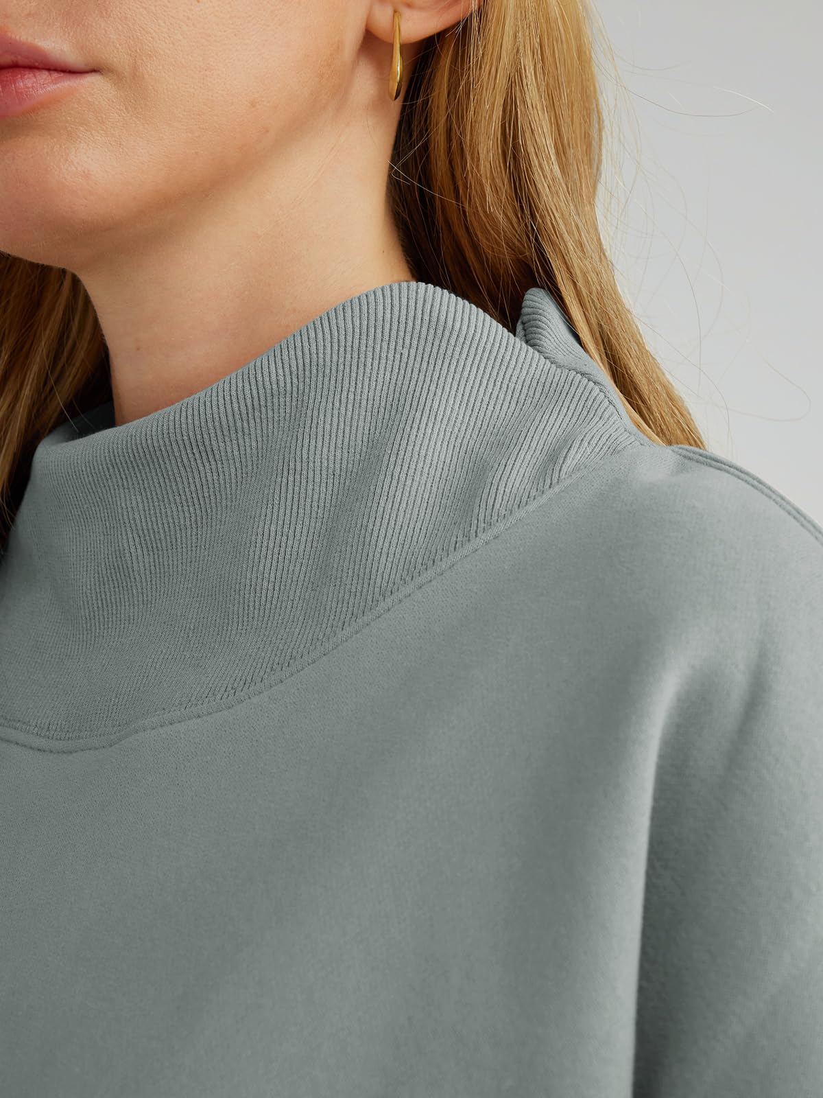Trendy Queen Womens Oversized Sweatshirts Turtleneck Pullover Long Sleeve Hoodies Tops Fall Outfits 2024 Clothes