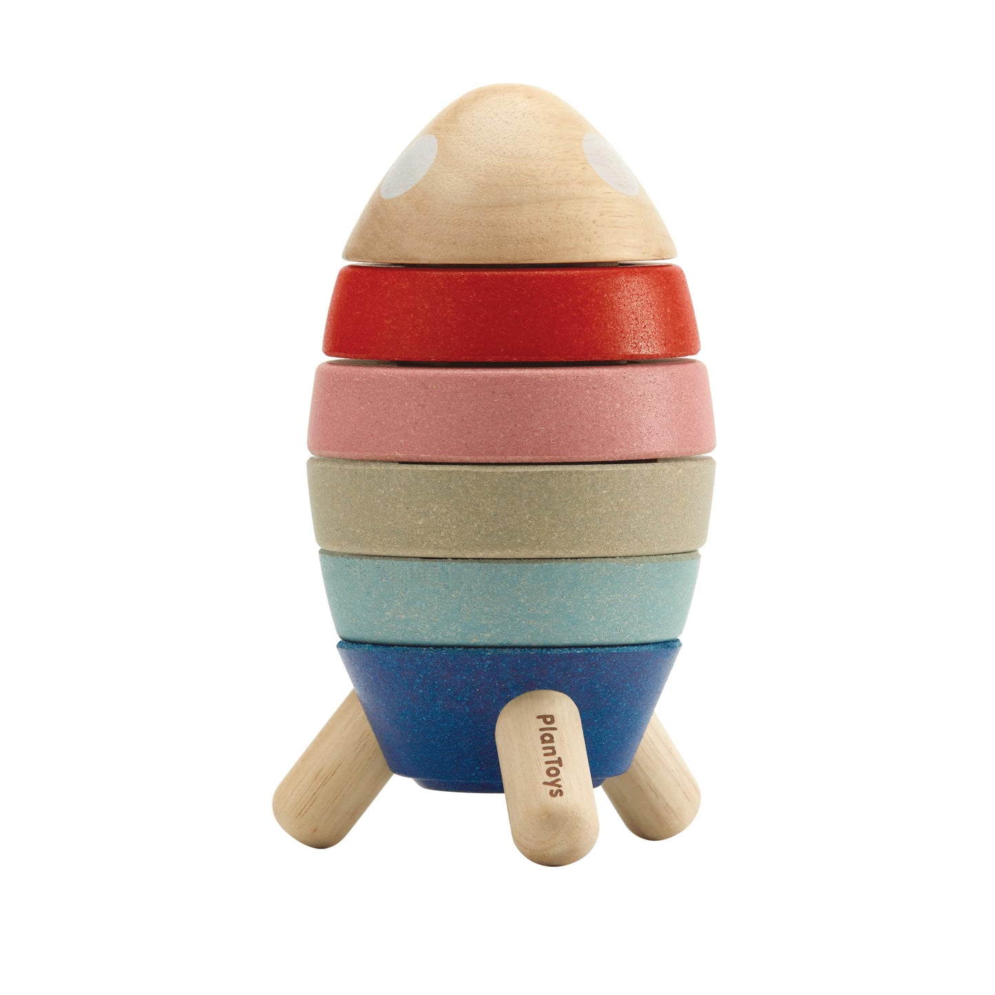 PlanToys Stacking Toys Tree Set - Chemical-Free Toddler Toys Featuring 9 Wooden Pieces