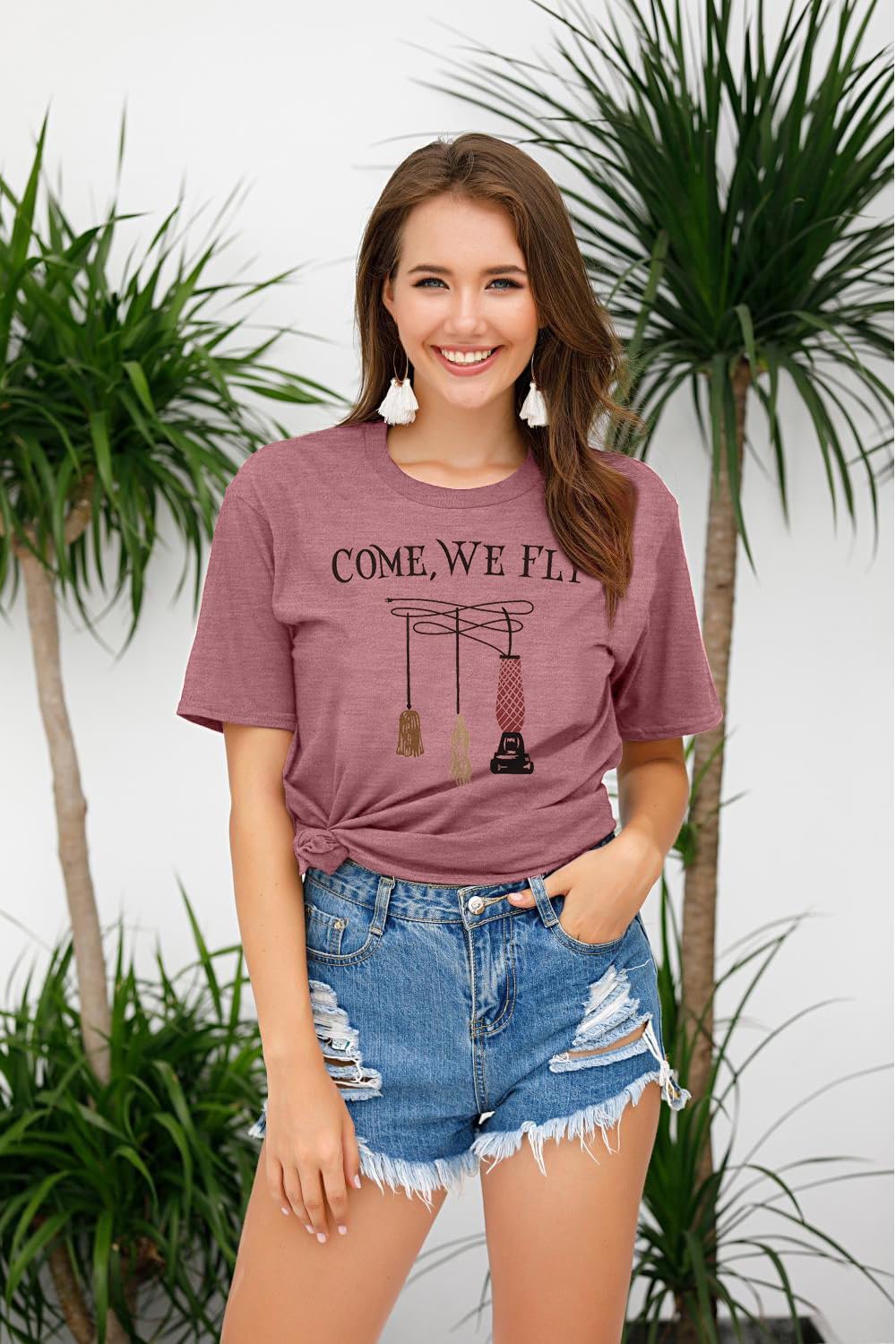 Teacher Halloween Shirt Spooky Tshirt: Teaching My Boos Tee - Womens Cute Ghost T Shirt Casual Short Sleeve Fall Tops