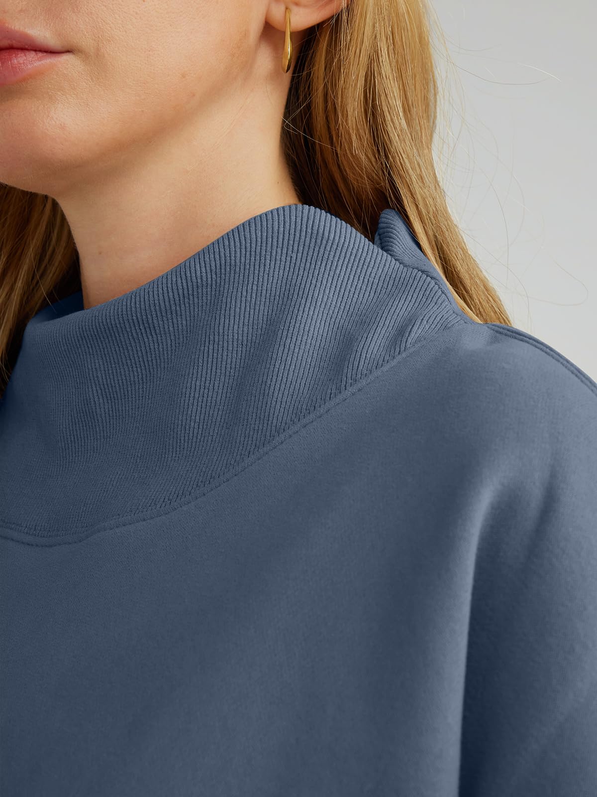 Trendy Queen Womens Oversized Sweatshirts Turtleneck Pullover Long Sleeve Hoodies Tops Fall Outfits 2024 Clothes