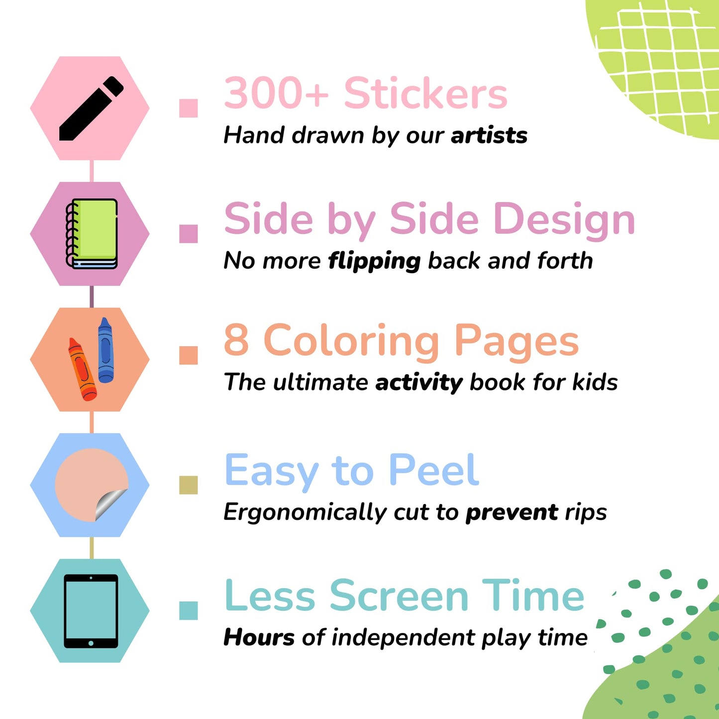 Cupkin Animal Sticker Book Activity for Kids, Toddler Airplane Travel Essentials, 500+ Habitat Stickers for Kids + 12 Scenes + 12 Coloring Book Pages, Animal Lover Kids Gift, Kids Crafts for Ages 2-8