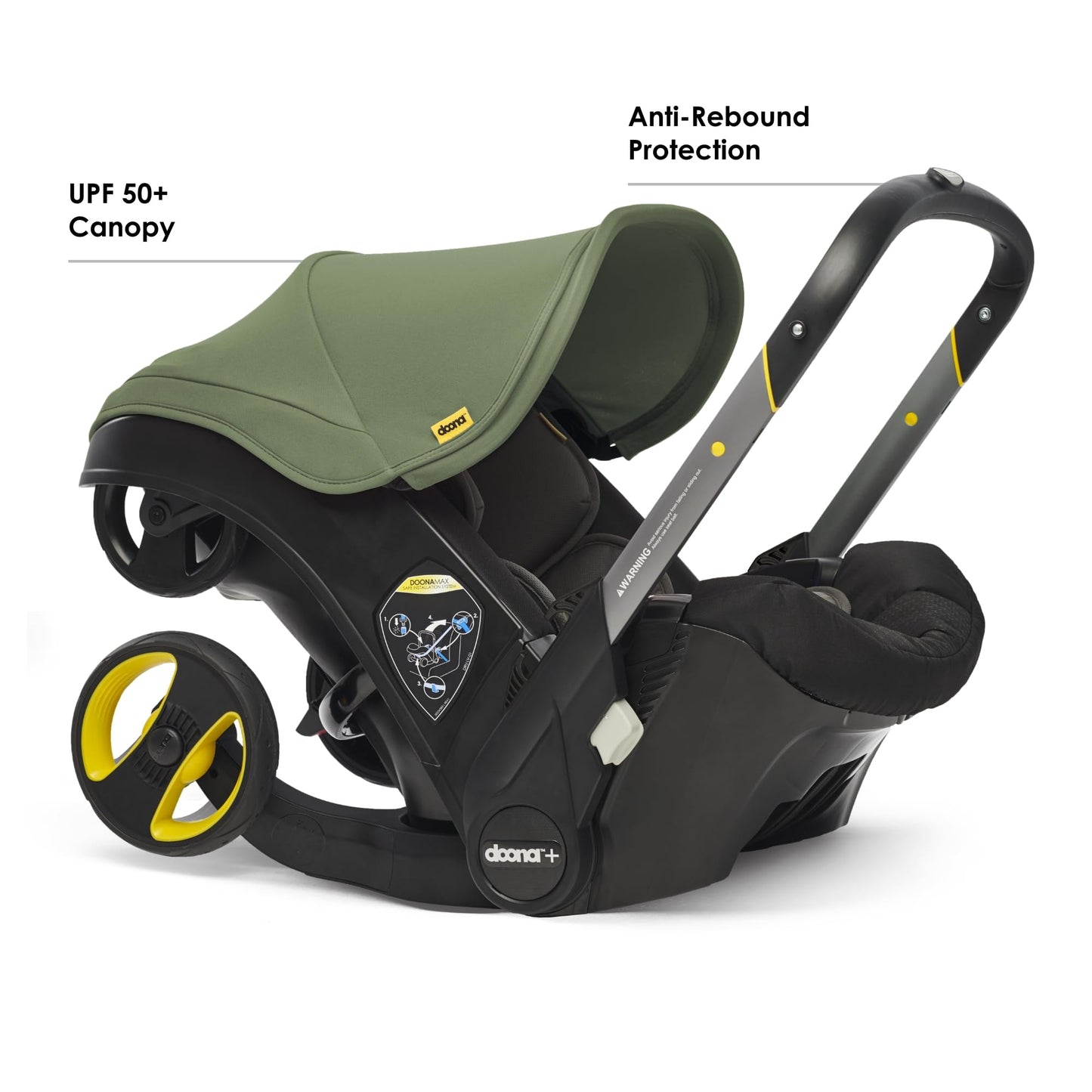 Doona Car Seat & Stroller, Nitro Black - All-in-One Travel System