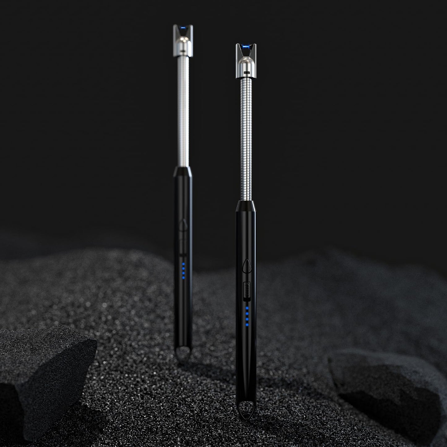 2 Pack Plasma Arc Electric Lighters Rechargeable - USB Long Reach for Scented Candles, BBQ Grill &Camping - Windproof Design Lighters