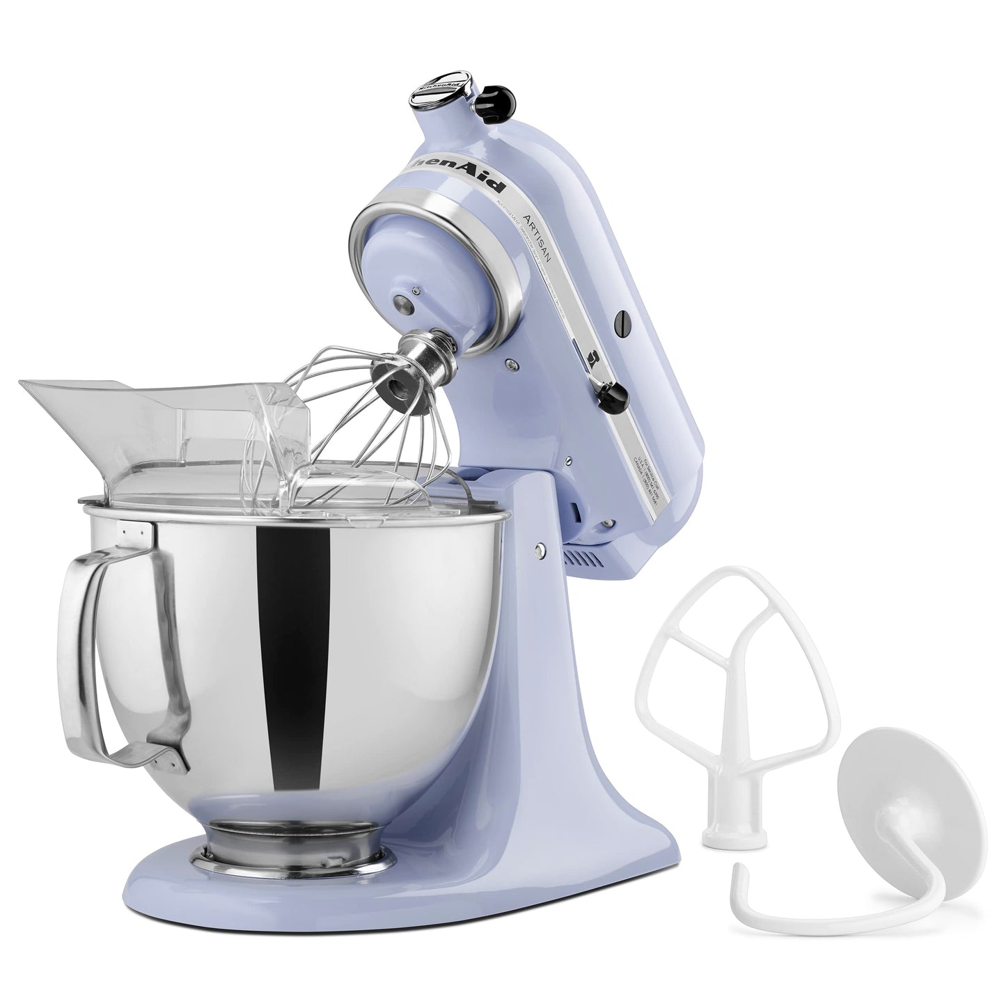 KitchenAid Artisan Series 5 Quart Tilt Head Stand Mixer with Pouring Shield KSM150PS, Removable bowl, Aqua Sky