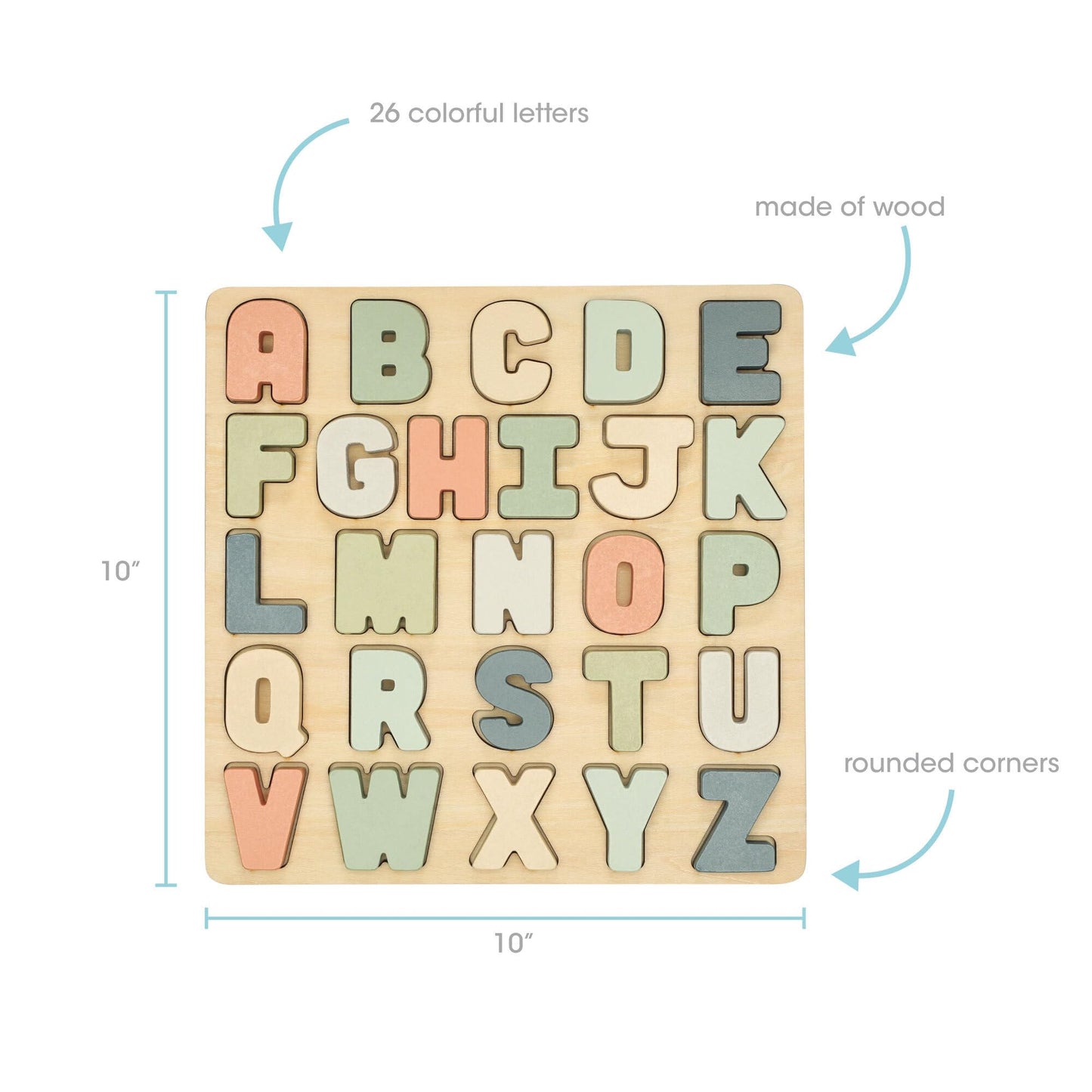 Pearhead 3 Piece Wooden Holiday Puzzle, Kids Christmas Puzzle, Holiday Puzzle Stocking Stuffer, Christmas Toys for Children, Holiday Toy Ideas, 3 Piece Set
