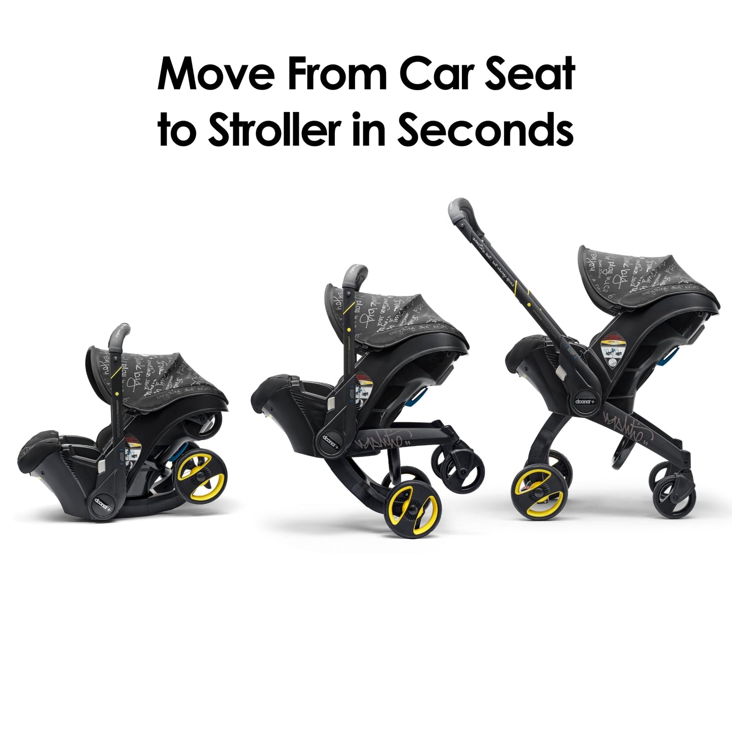 Doona Car Seat & Stroller, Nitro Black - All-in-One Travel System