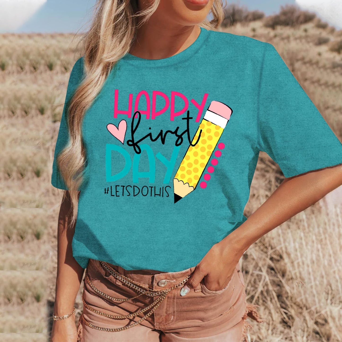 Womens Teacher Shirts Wild About Teaching Leopard Print T-Shirt Teacher Life Tee Top