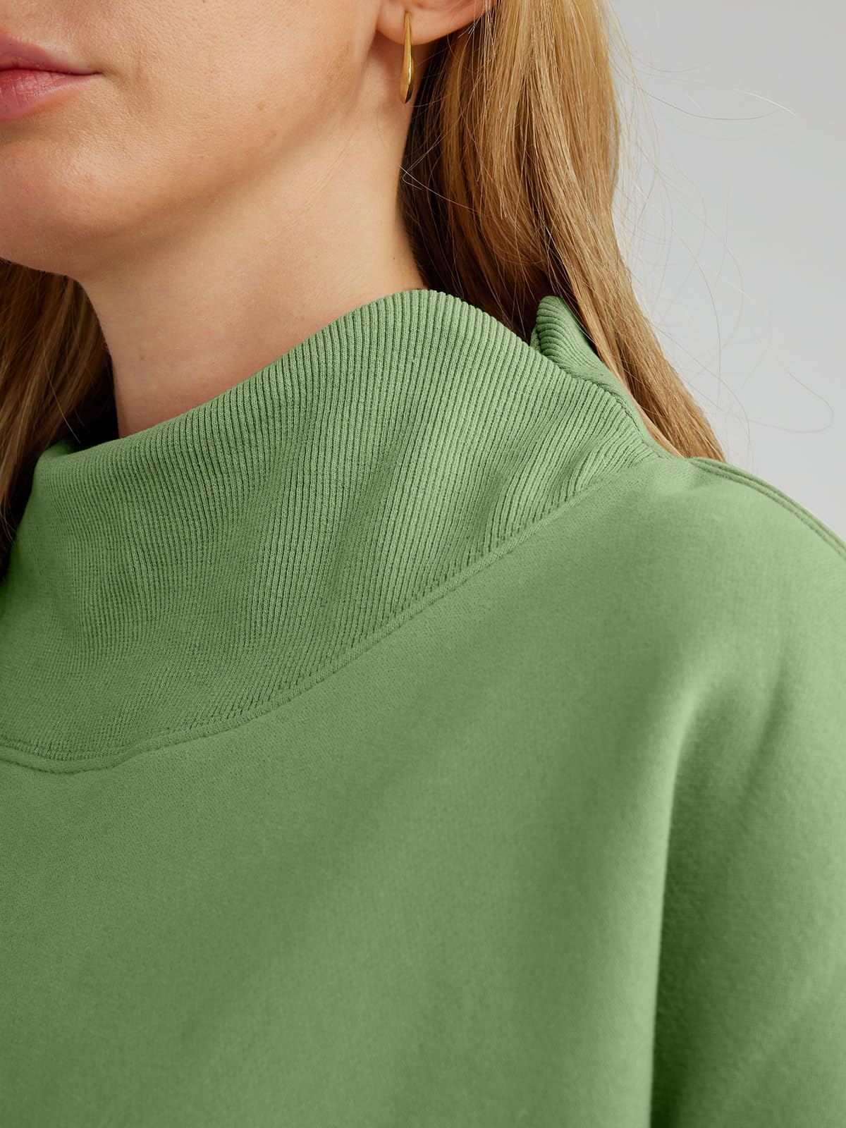 Trendy Queen Womens Oversized Sweatshirts Turtleneck Pullover Long Sleeve Hoodies Tops Fall Outfits 2024 Clothes