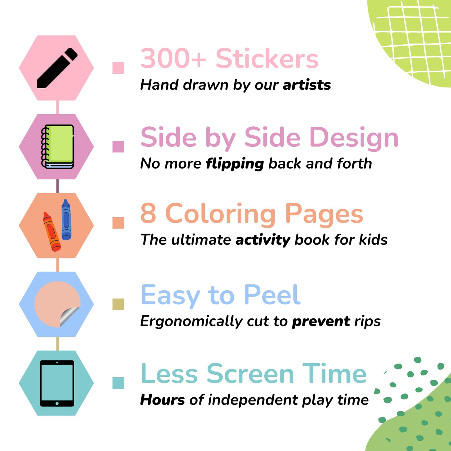 Cupkin Animal Sticker Book Activity for Kids, Toddler Airplane Travel Essentials, 500+ Habitat Stickers for Kids + 12 Scenes + 12 Coloring Book Pages, Animal Lover Kids Gift, Kids Crafts for Ages 2-8