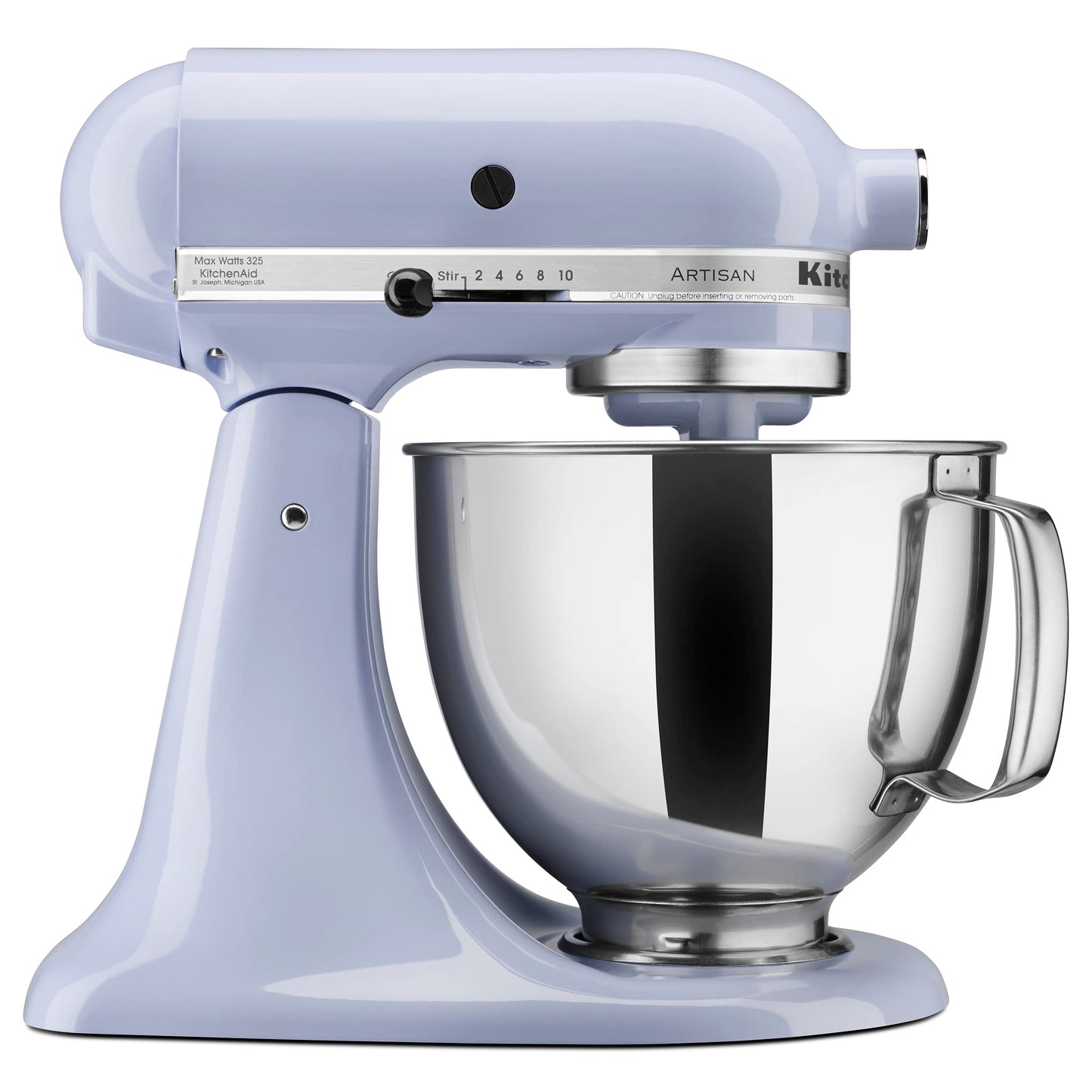 KitchenAid Artisan Series 5 Quart Tilt Head Stand Mixer with Pouring Shield KSM150PS, Removable bowl, Aqua Sky