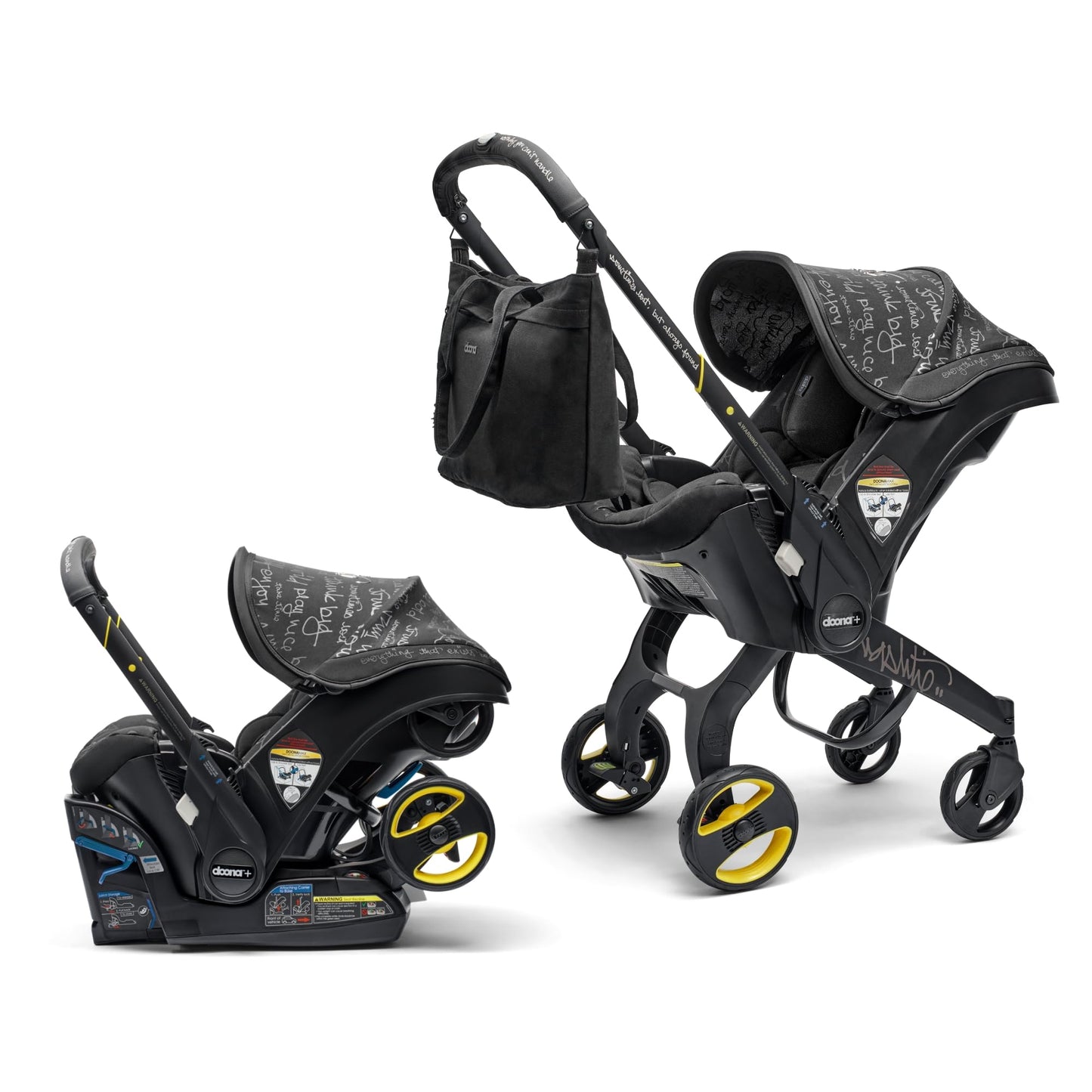 Doona Car Seat & Stroller, Nitro Black - All-in-One Travel System