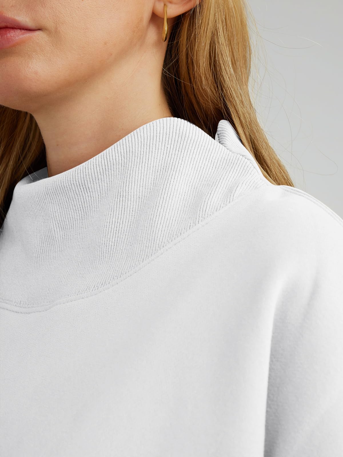 Trendy Queen Womens Oversized Sweatshirts Turtleneck Pullover Long Sleeve Hoodies Tops Fall Outfits 2024 Clothes
