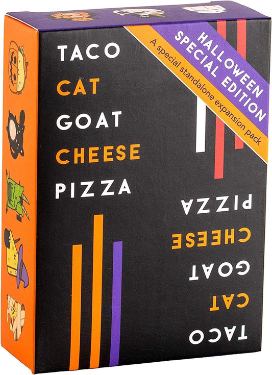 Taco Cat Goat Cheese Pizza – Halloween Edition – Halloween Party Games for Kids and Adults - Halloween Party Favors, Halloween School Party Prize, Trick or Treat Gift, Kids Ages 8+