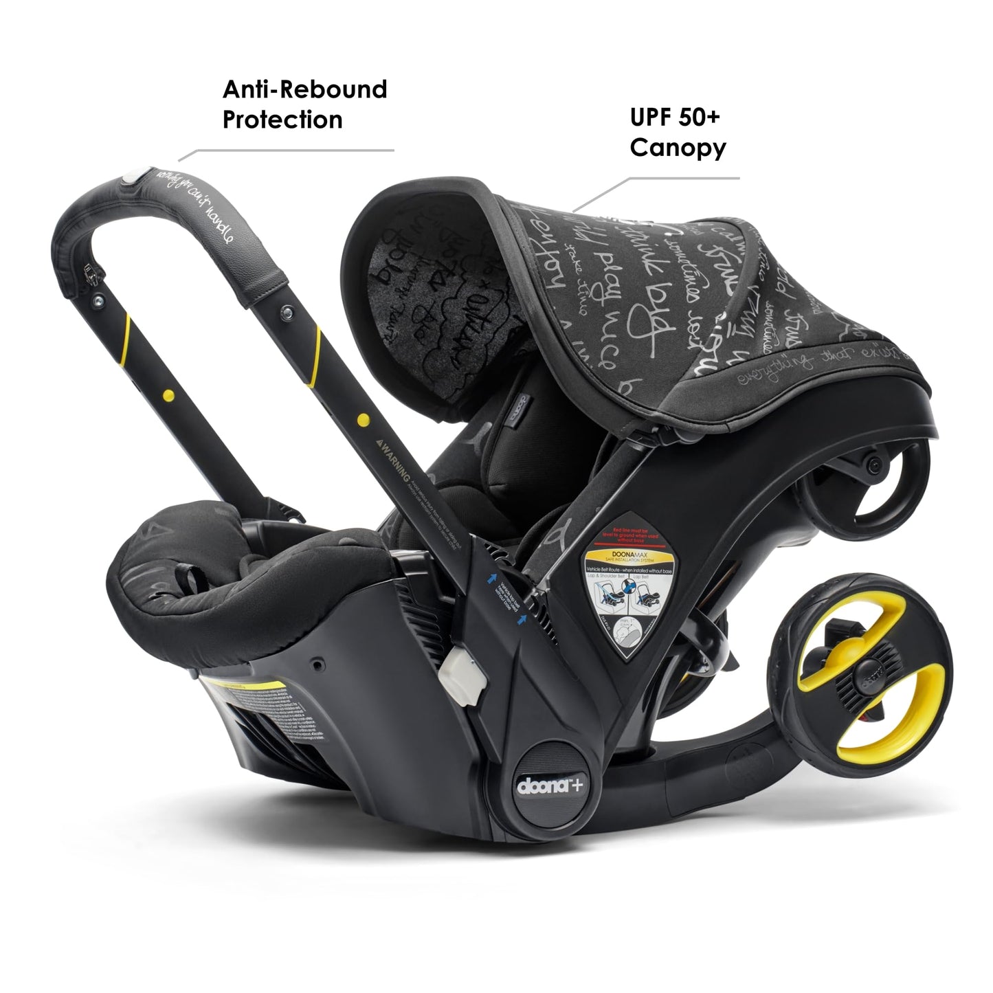 Doona Car Seat & Stroller, Nitro Black - All-in-One Travel System