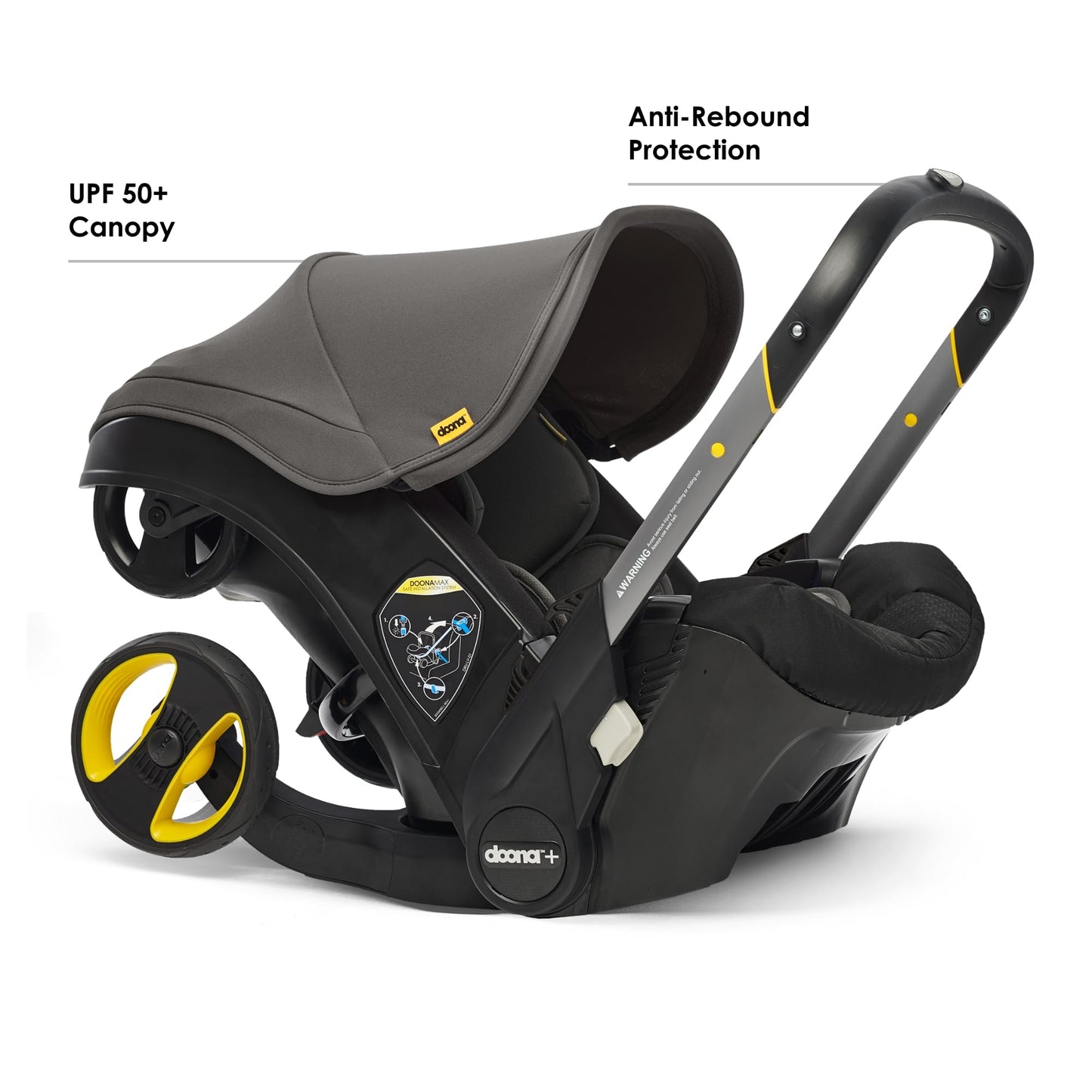 Doona Car Seat & Stroller, Nitro Black - All-in-One Travel System