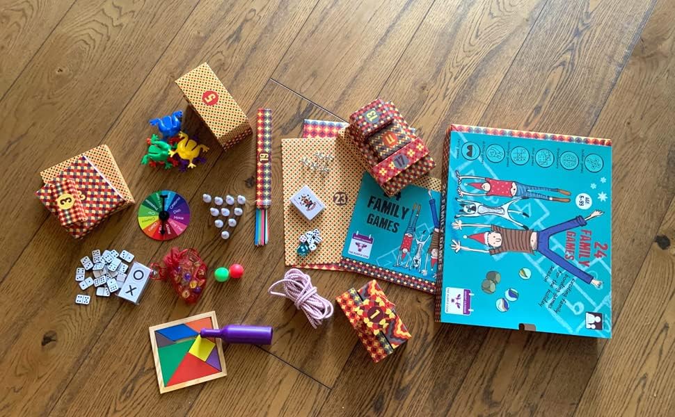 NEW 2024 Advent/Countdown Calendar FAMILY GAMES. 24 OF THE BEST EVER FAMILY GAMES IN ONE BOX – put the screen aside and enjoy hours of FUN. Comes with a step-by-step picture guide. For kids aged 6+. The perfect family bonding experience.