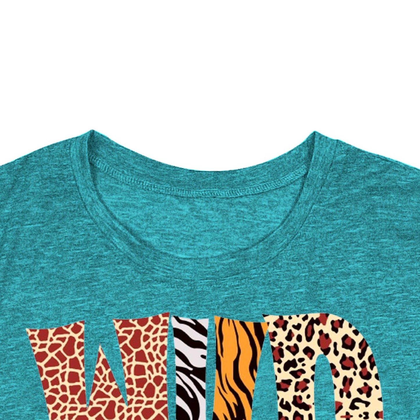Womens Teacher Shirts Wild About Teaching Leopard Print T-Shirt Teacher Life Tee Top