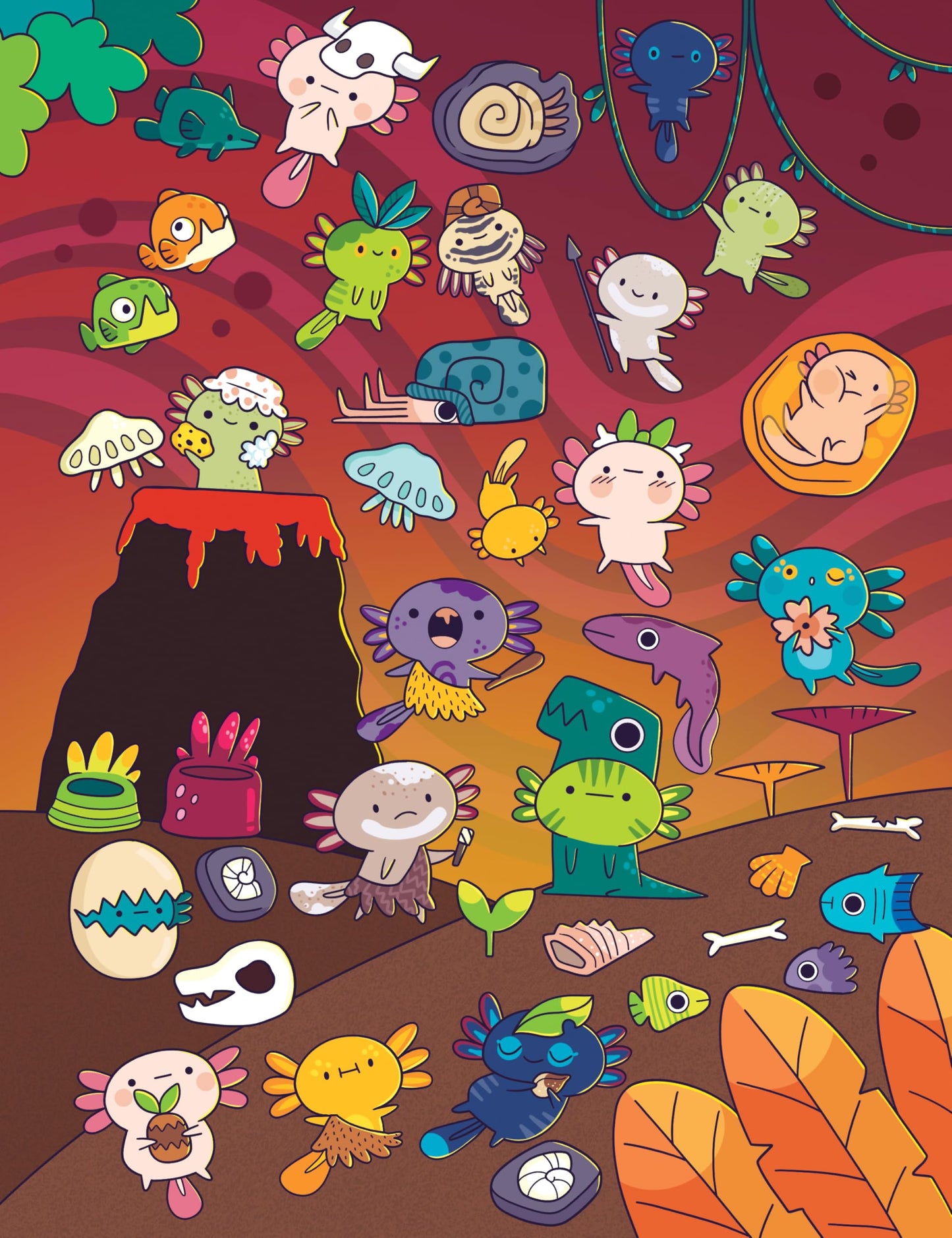 Cupkin Animal Sticker Book Activity for Kids, Toddler Airplane Travel Essentials, 500+ Habitat Stickers for Kids + 12 Scenes + 12 Coloring Book Pages, Animal Lover Kids Gift, Kids Crafts for Ages 2-8