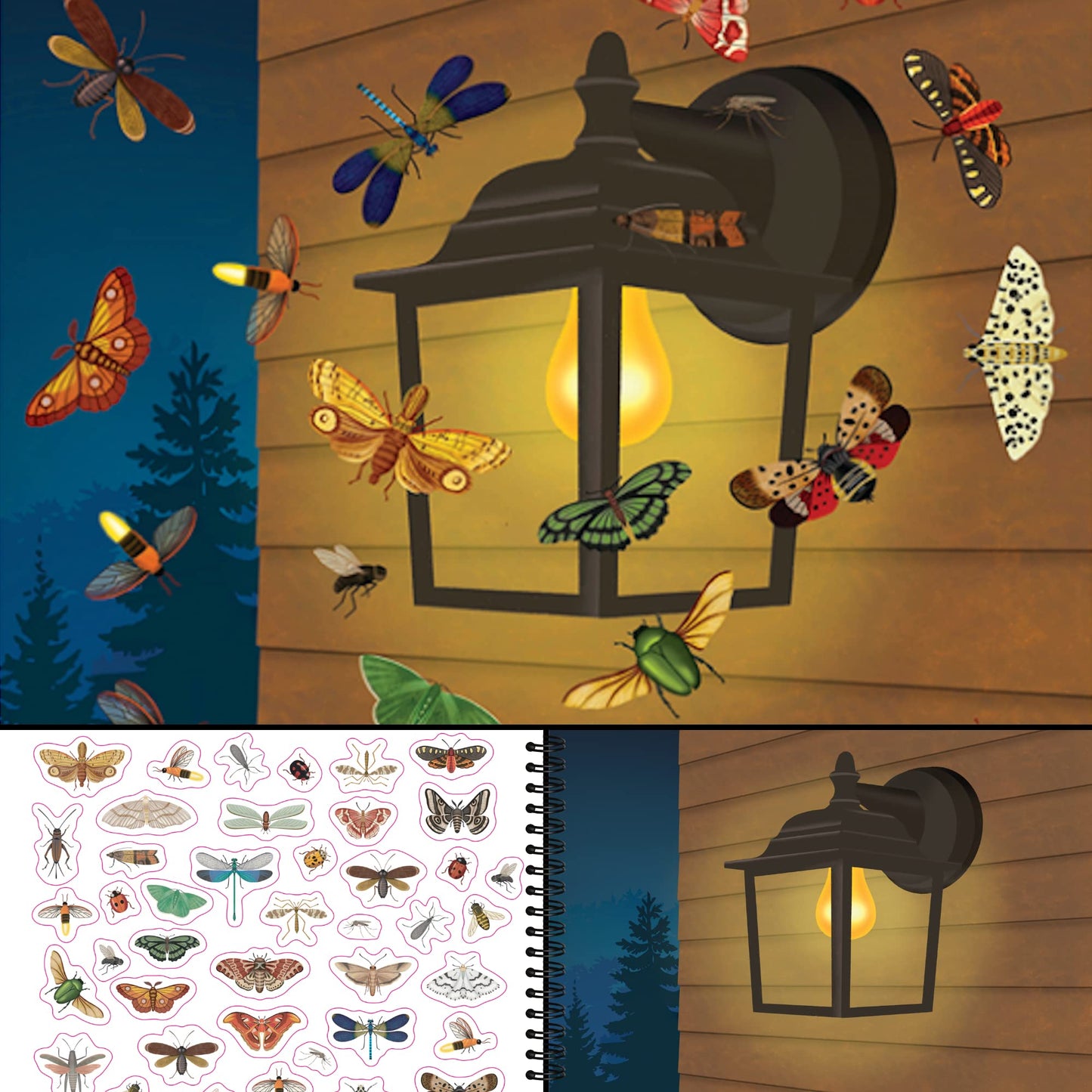 Cupkin Animal Sticker Book Activity for Kids, Toddler Airplane Travel Essentials, 500+ Habitat Stickers for Kids + 12 Scenes + 12 Coloring Book Pages, Animal Lover Kids Gift, Kids Crafts for Ages 2-8