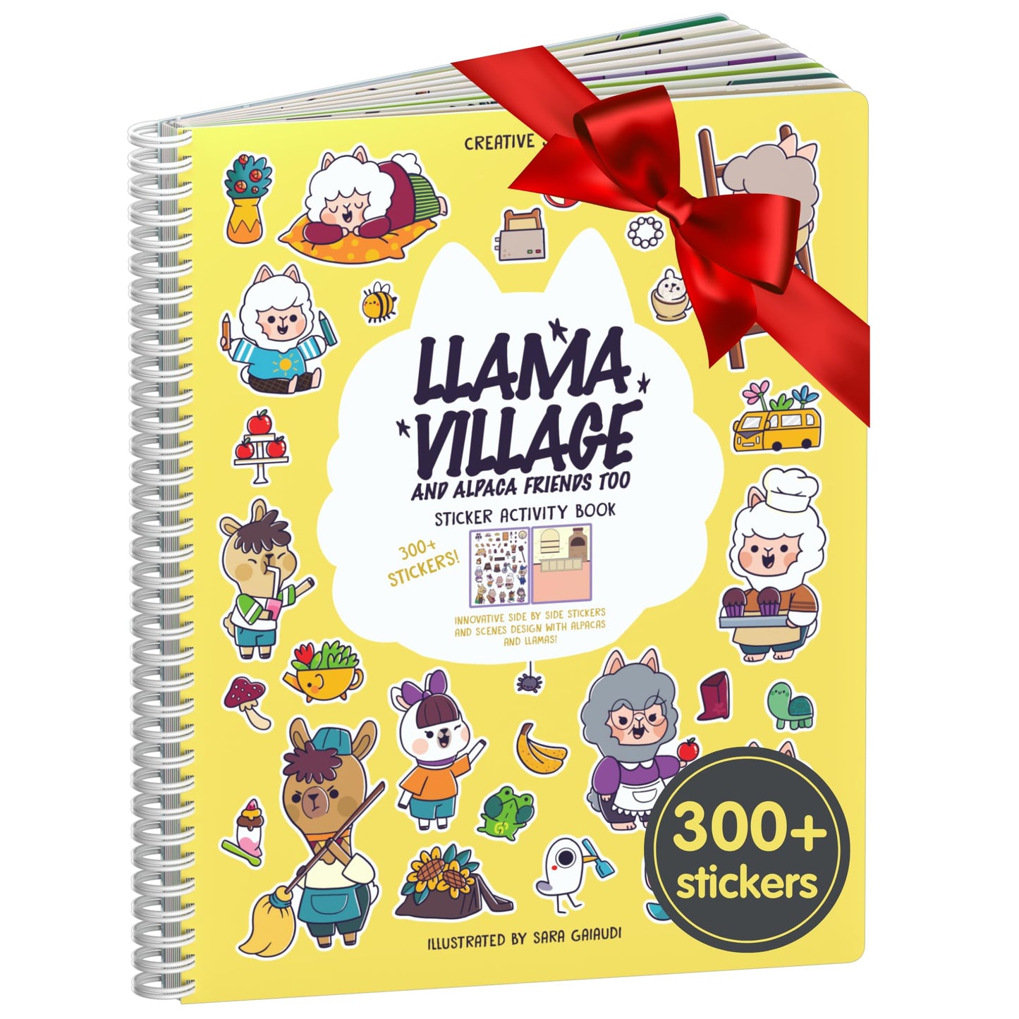 Cupkin Animal Sticker Book Activity for Kids, Toddler Airplane Travel Essentials, 500+ Habitat Stickers for Kids + 12 Scenes + 12 Coloring Book Pages, Animal Lover Kids Gift, Kids Crafts for Ages 2-8