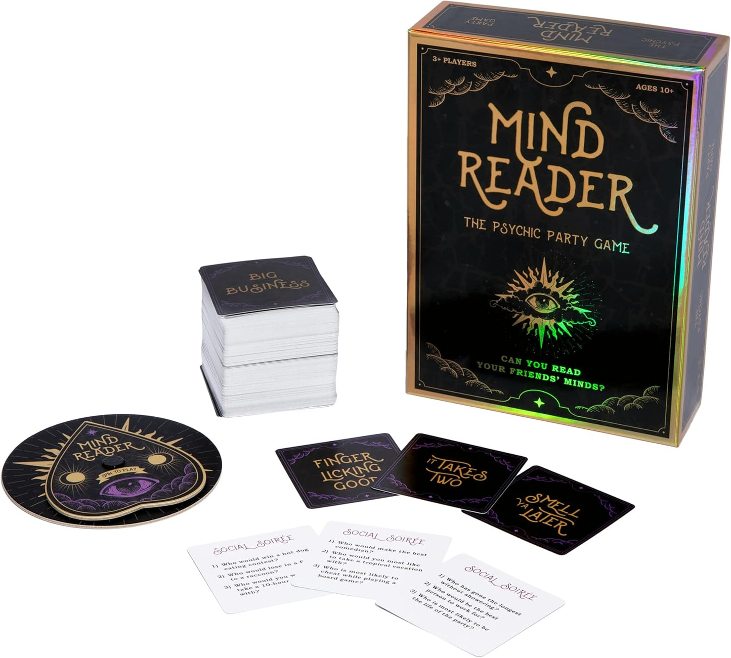 MIND READER – Can You Read Your Friends' Minds? The Fun Mind Reading Psychic Mind Meld Medium Family Party Game for Kids, Teens, Adults, Friends & Families - Perfect for Halloween or Board Games Night