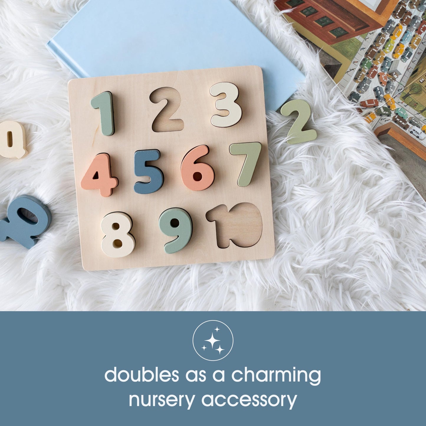 Pearhead 3 Piece Wooden Holiday Puzzle, Kids Christmas Puzzle, Holiday Puzzle Stocking Stuffer, Christmas Toys for Children, Holiday Toy Ideas, 3 Piece Set