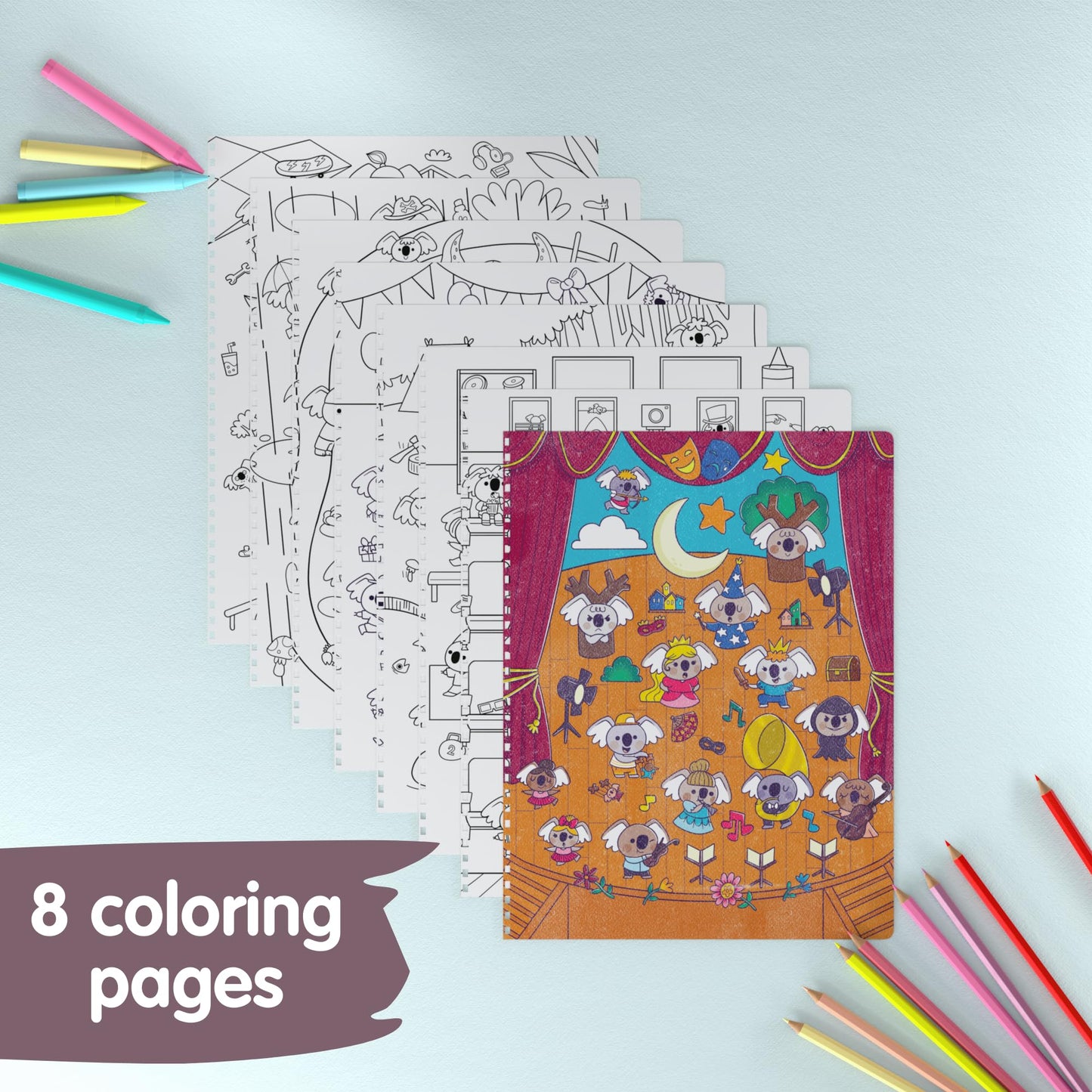 Cupkin Animal Sticker Book Activity for Kids, Toddler Airplane Travel Essentials, 500+ Habitat Stickers for Kids + 12 Scenes + 12 Coloring Book Pages, Animal Lover Kids Gift, Kids Crafts for Ages 2-8