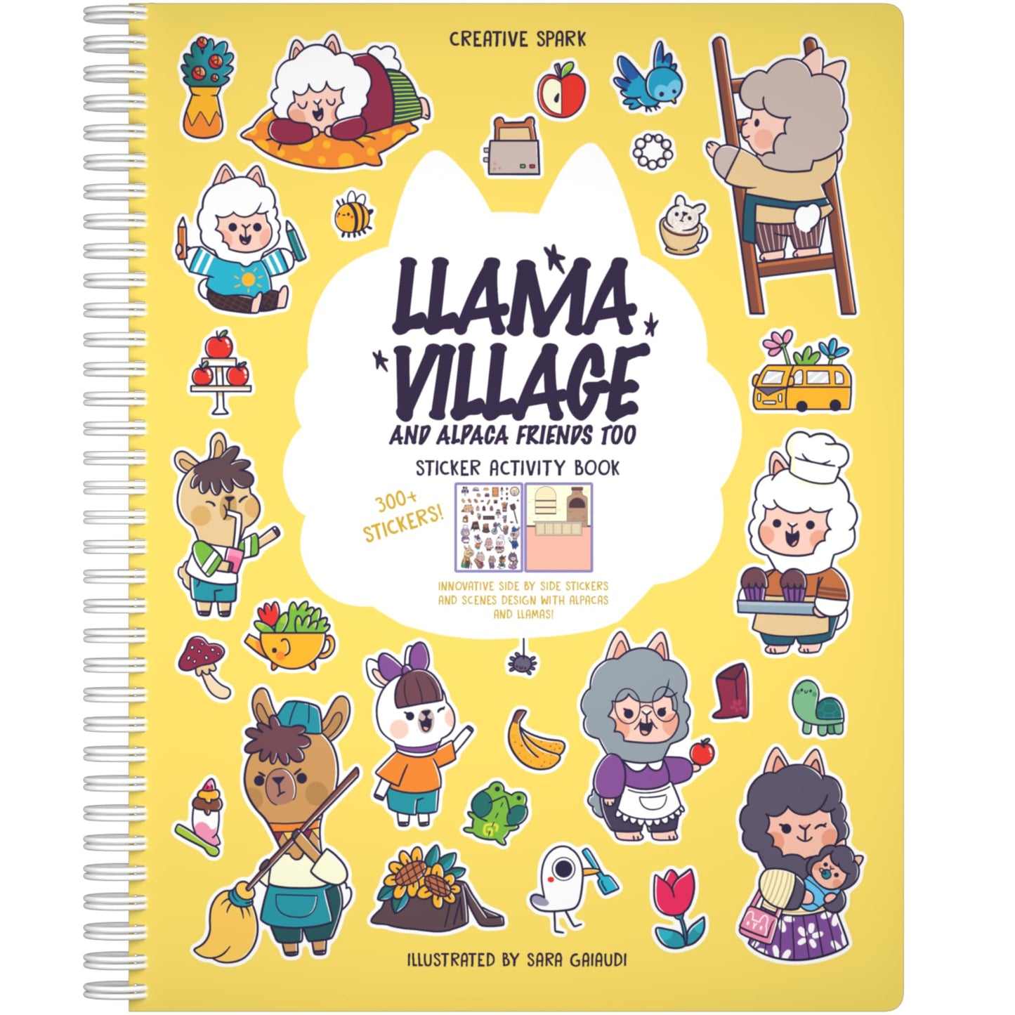 Cupkin Animal Sticker Book Activity for Kids, Toddler Airplane Travel Essentials, 500+ Habitat Stickers for Kids + 12 Scenes + 12 Coloring Book Pages, Animal Lover Kids Gift, Kids Crafts for Ages 2-8
