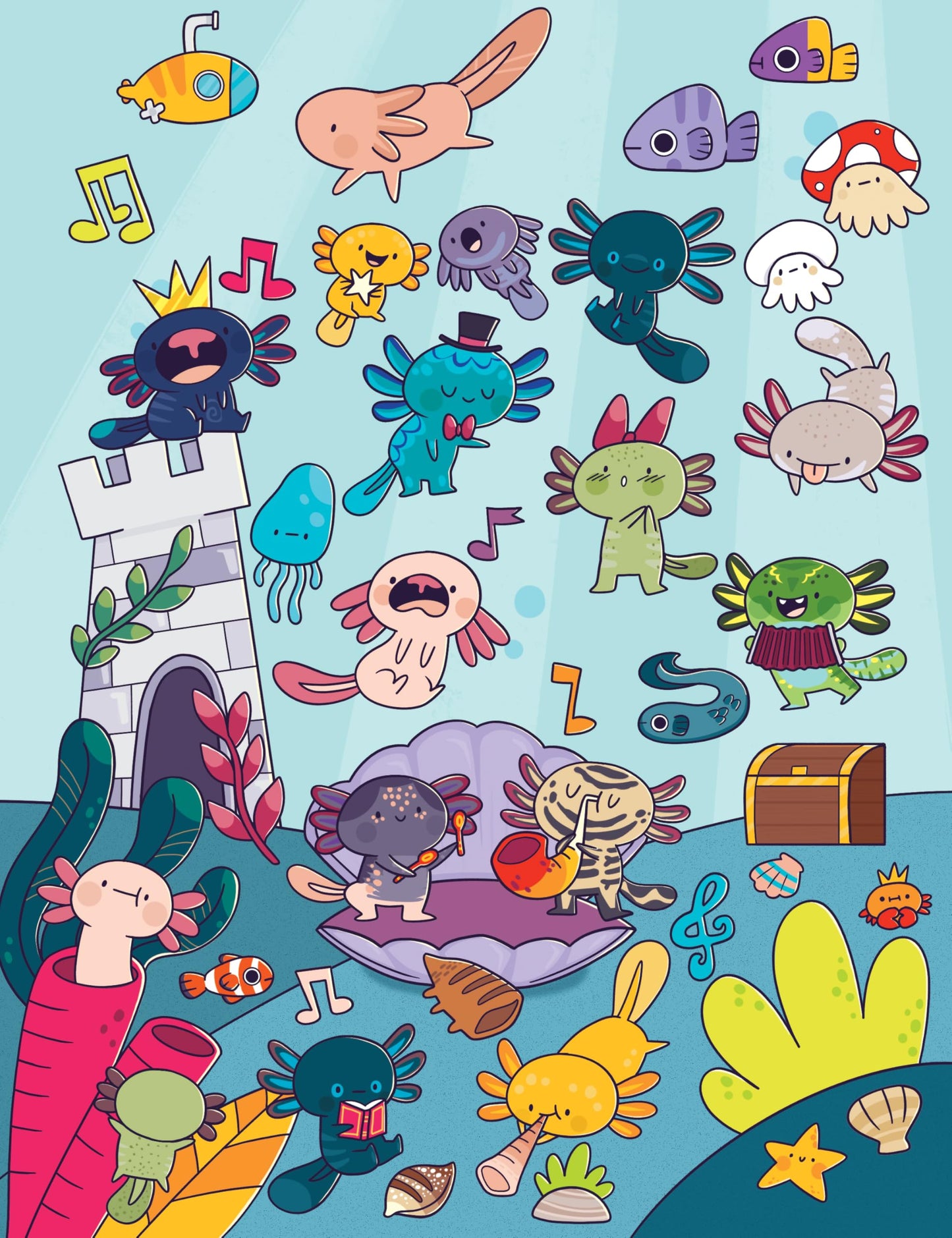 Cupkin Animal Sticker Book Activity for Kids, Toddler Airplane Travel Essentials, 500+ Habitat Stickers for Kids + 12 Scenes + 12 Coloring Book Pages, Animal Lover Kids Gift, Kids Crafts for Ages 2-8
