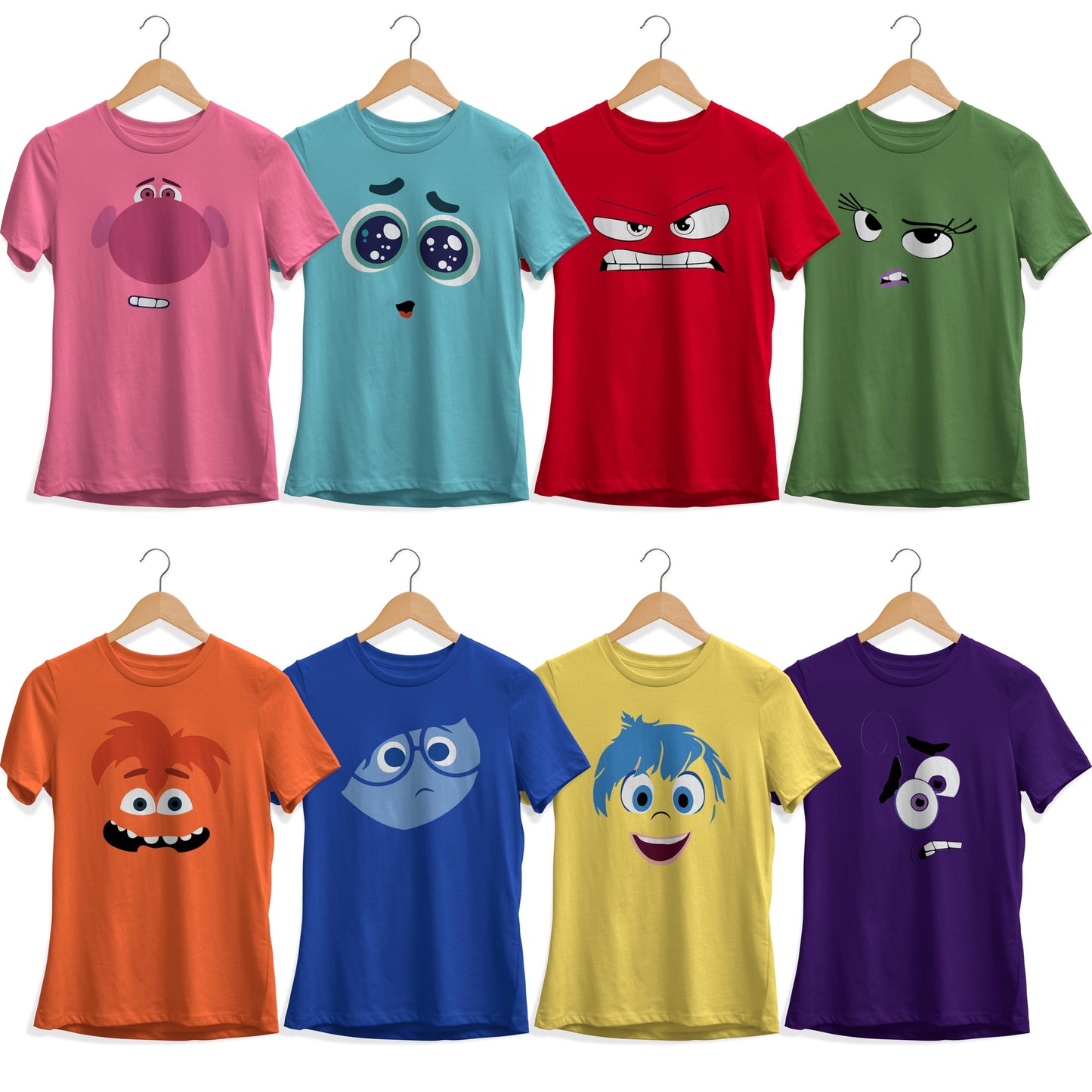 Custom Emotional Shirts, Funny Characters Costumes For Adults (Design Set-1)
