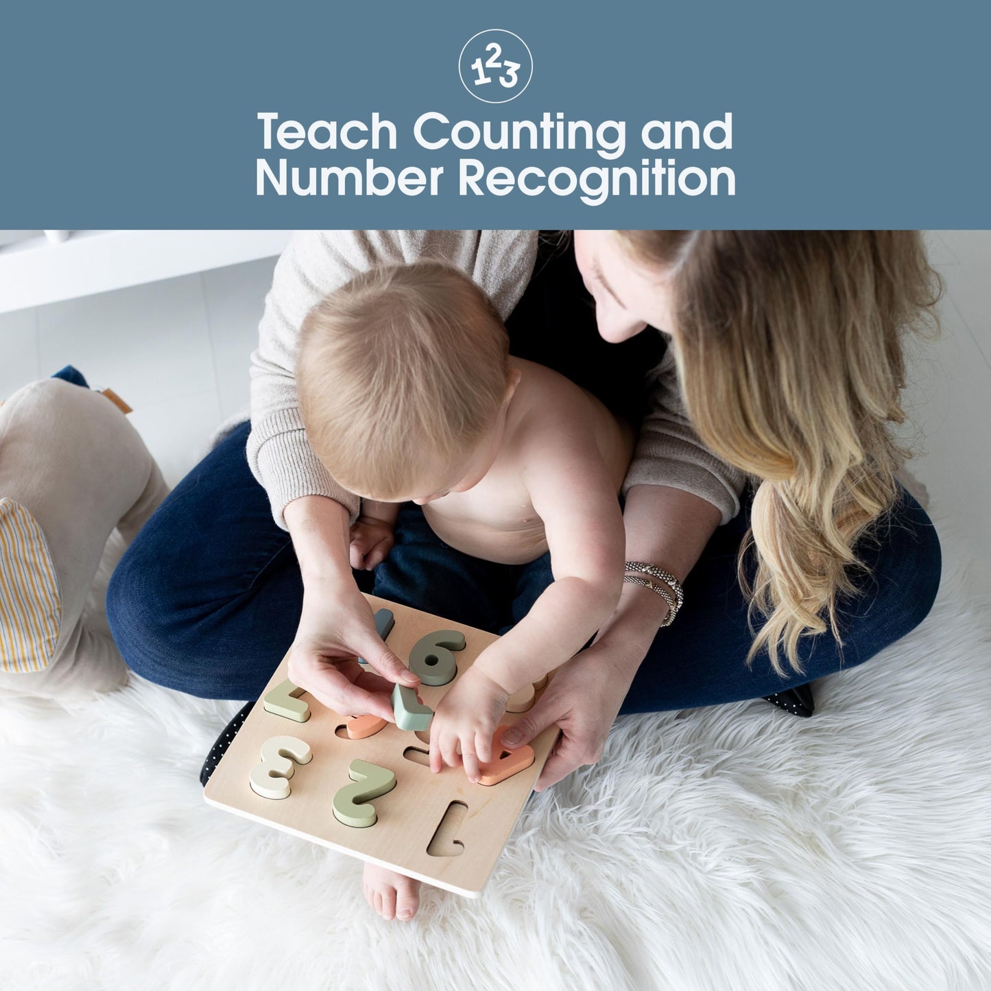 Pearhead 3 Piece Wooden Holiday Puzzle, Kids Christmas Puzzle, Holiday Puzzle Stocking Stuffer, Christmas Toys for Children, Holiday Toy Ideas, 3 Piece Set